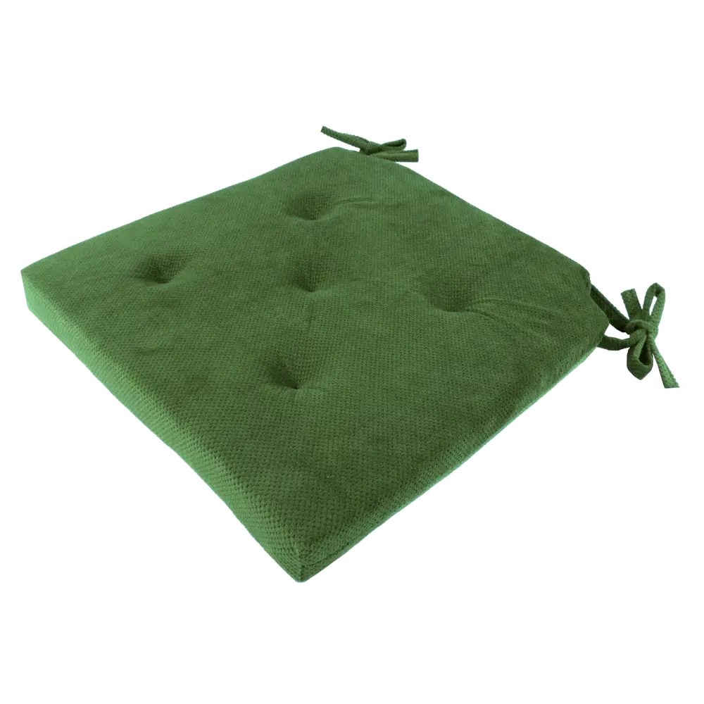 Подушка для стула Linen Way Грид 40/35x4x40 см полиэстер зеленый STLM-2111579 - Вид №1
