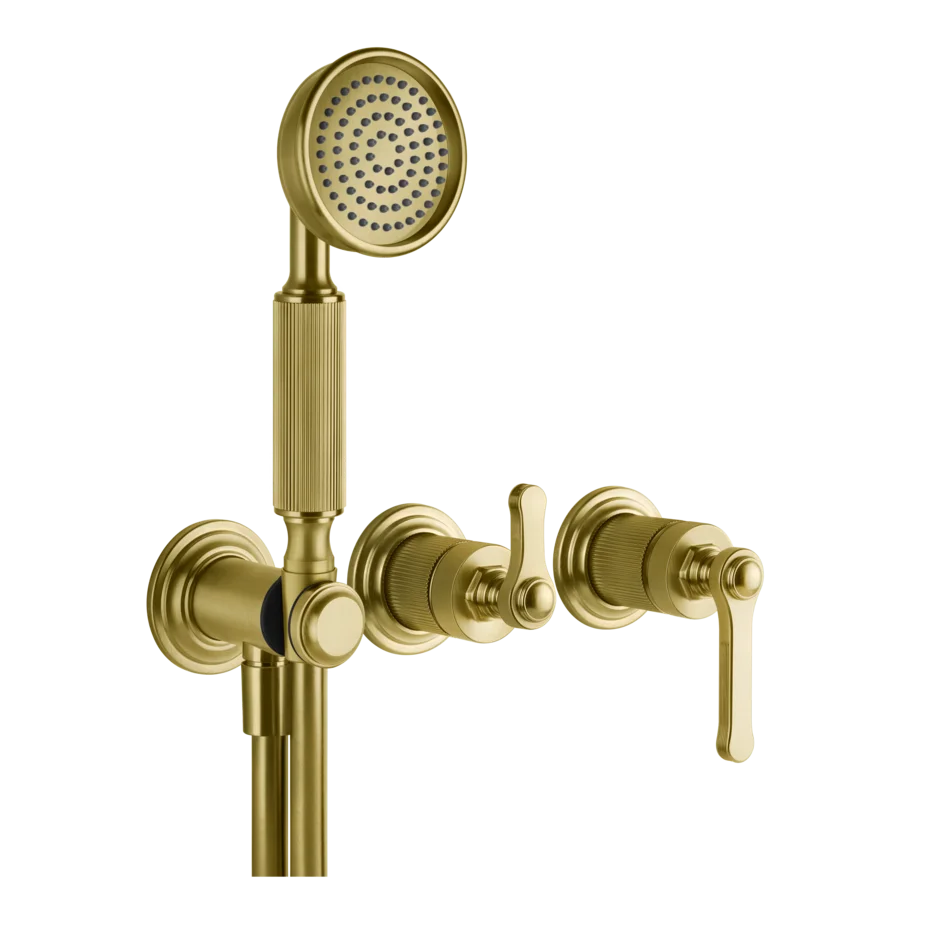 Смеситель для душа 65036 716 Gessi Venti20 PVD С ЗОЛОТОЙ ЩЕТКОЙ 65036716