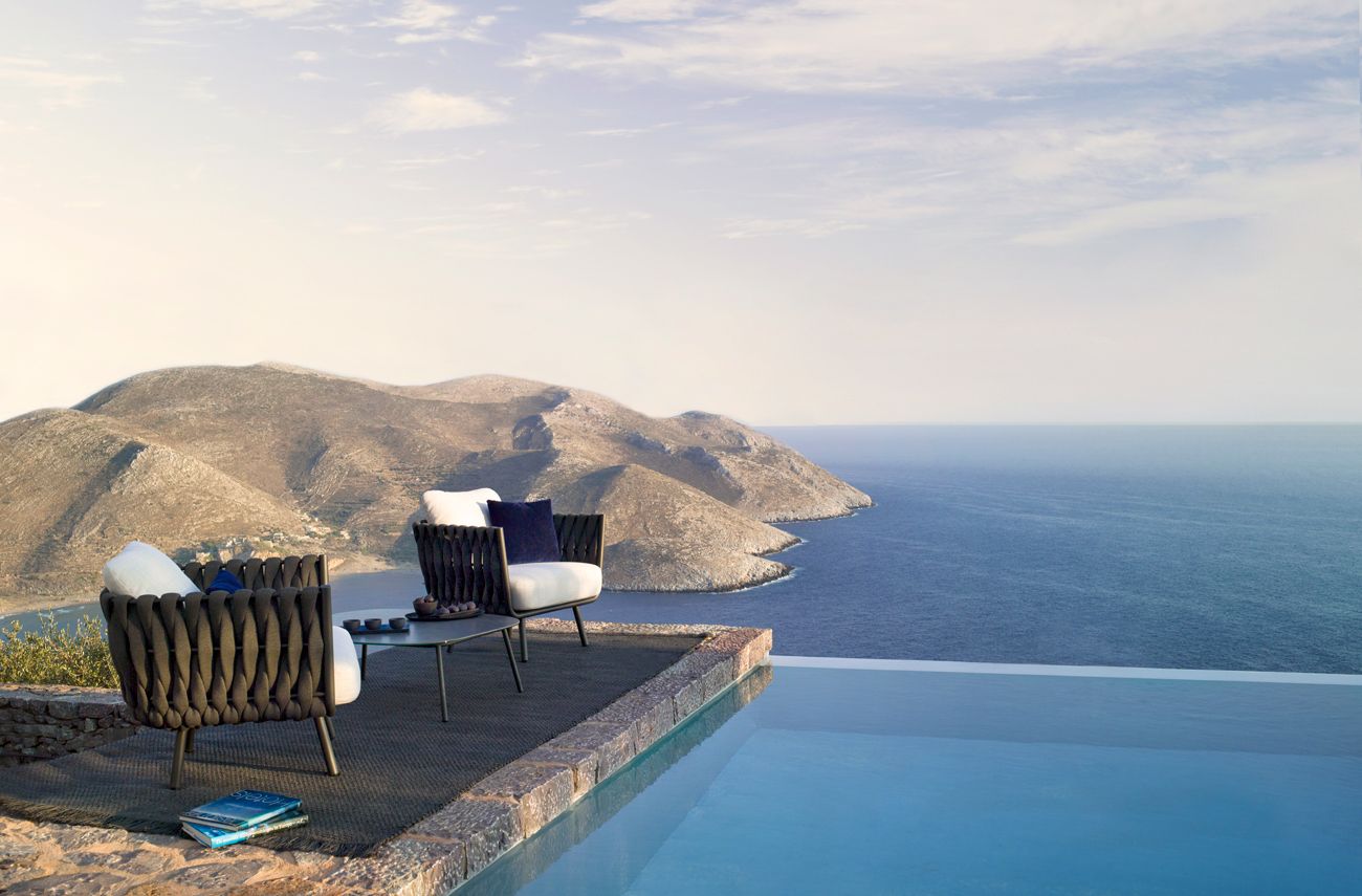 Керамический прямоугольный низкий садовый столик TRIBÙ Tosca ARCH-00034364 - Вид №3