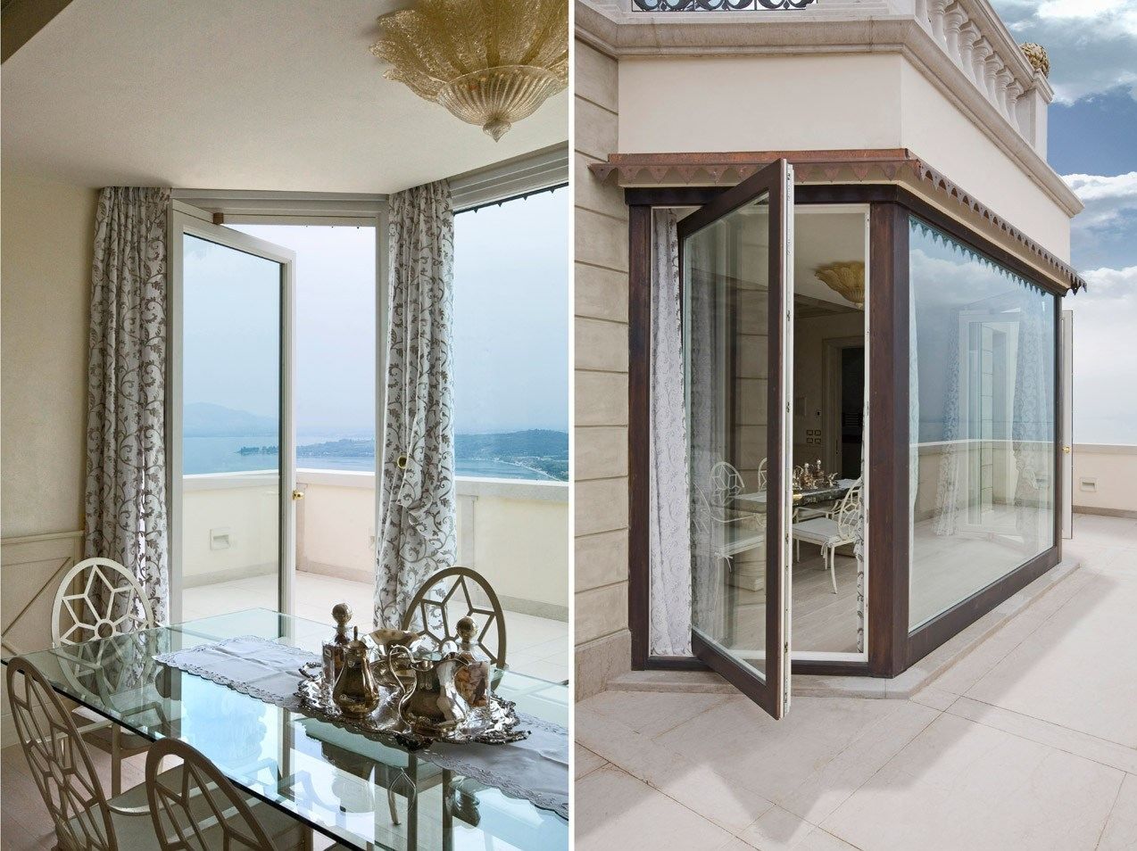 Алюминиевое и деревянное парящее окно Capoferri Serramenti SA91 ARCH-00074761 - Вид №1