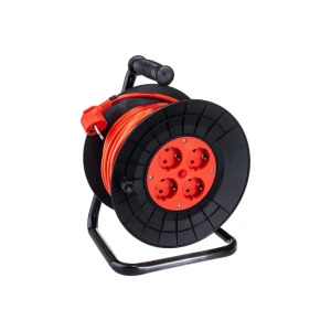90517459 Удлинитель на катушке Magnetta PEC25-3X1.5-A 4 розетки с заземлением 3x1.5 мм 25 м цвет красный STLM-1415300