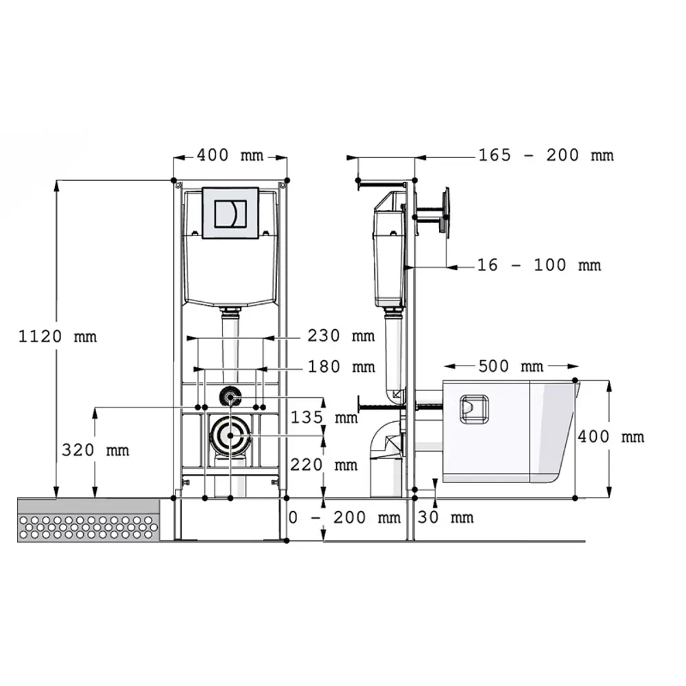 Комплект инсталляции Di с безободковым унитазом AM.PM Force STLM-2166595 - Вид №5