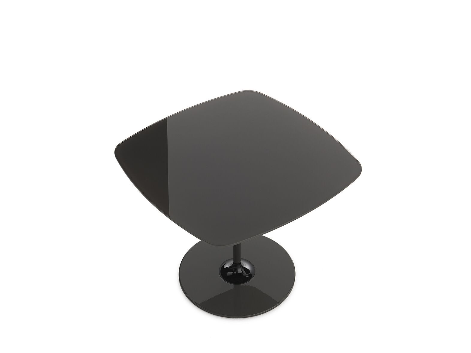 Квадратный журнальный столик с хрустальной столешницей и стальным основанием Kartell Тьерри ARCH-00101470 - Вид №37