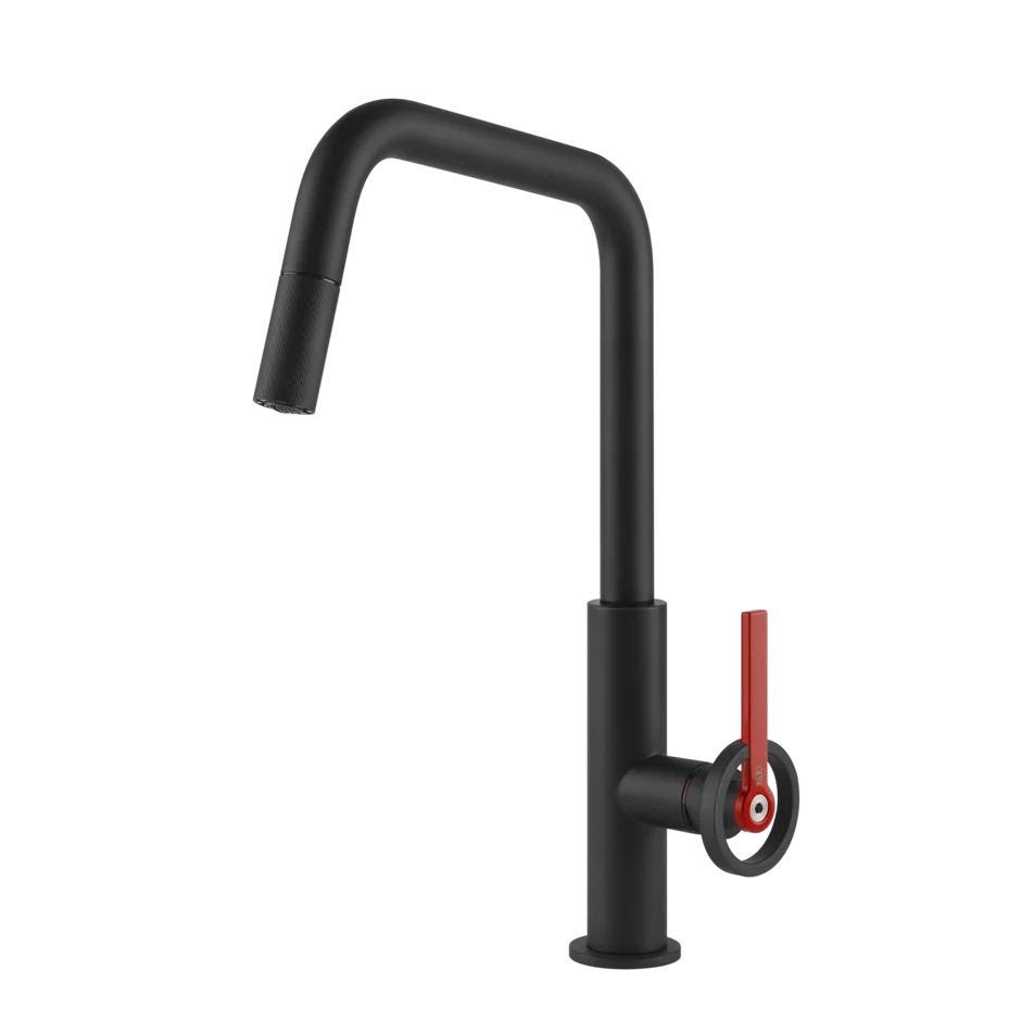 Смеситель для раковины 60203 299 Gessi Officine v МАТОВО-ЧЕРНЫЙ 60203299