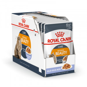 ПР0025182*24 Корм для кошек Intense Beauty для поддержания красоты шерсти, в желе конс. 85г (упаковка - 24 шт) ROYAL CANIN
