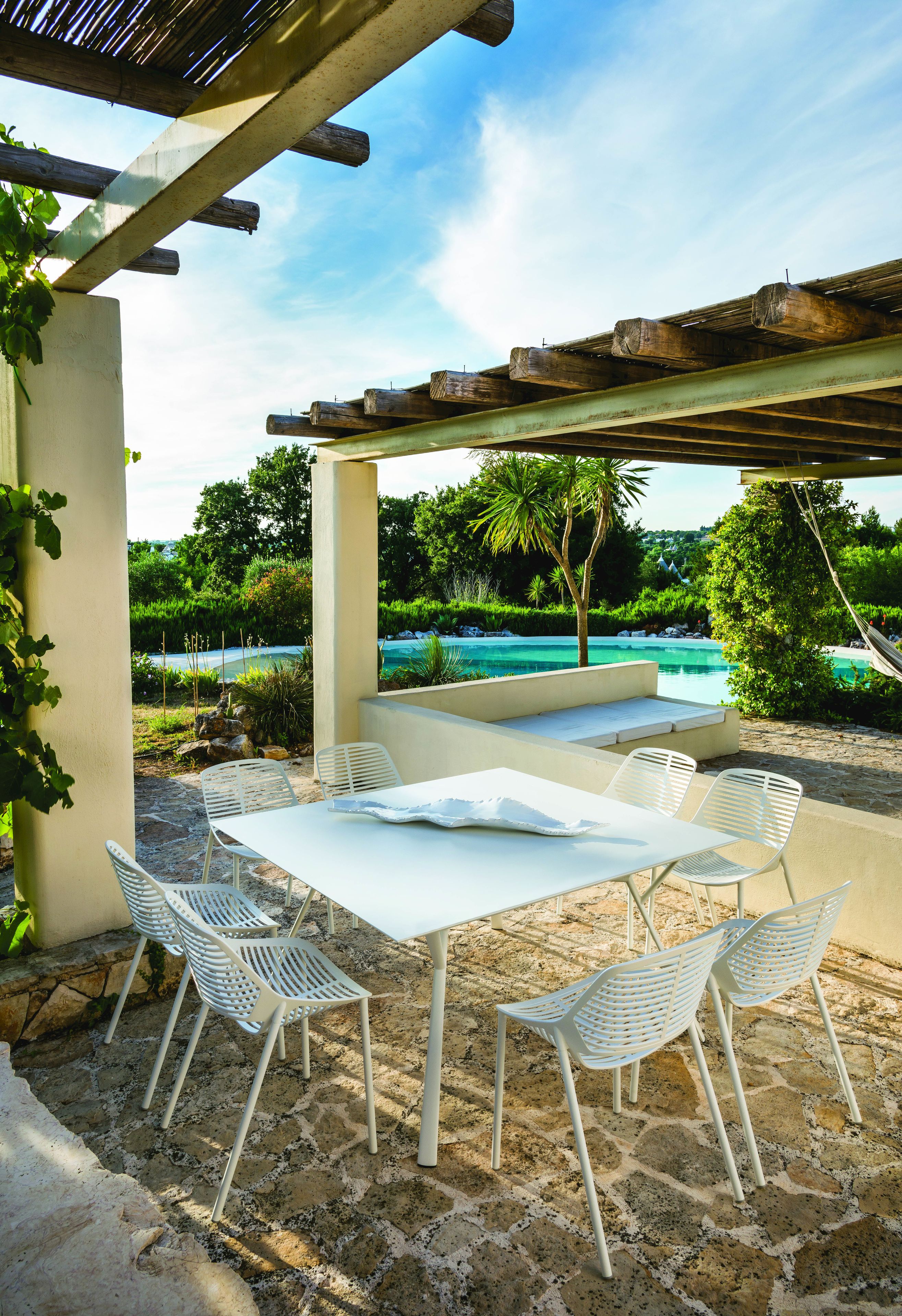 Алюминиевый квадратный садовый стол FAST квадратный корень ARCH-00100386 - Вид №1