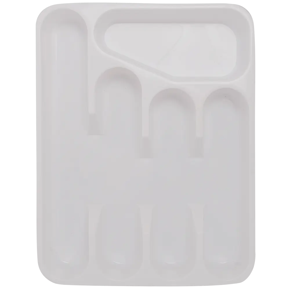 Лоток для столовых приборов 33.5x26x4.8 см полипропилен цвет белый Santreyd STLM-2113009 - Вид №1