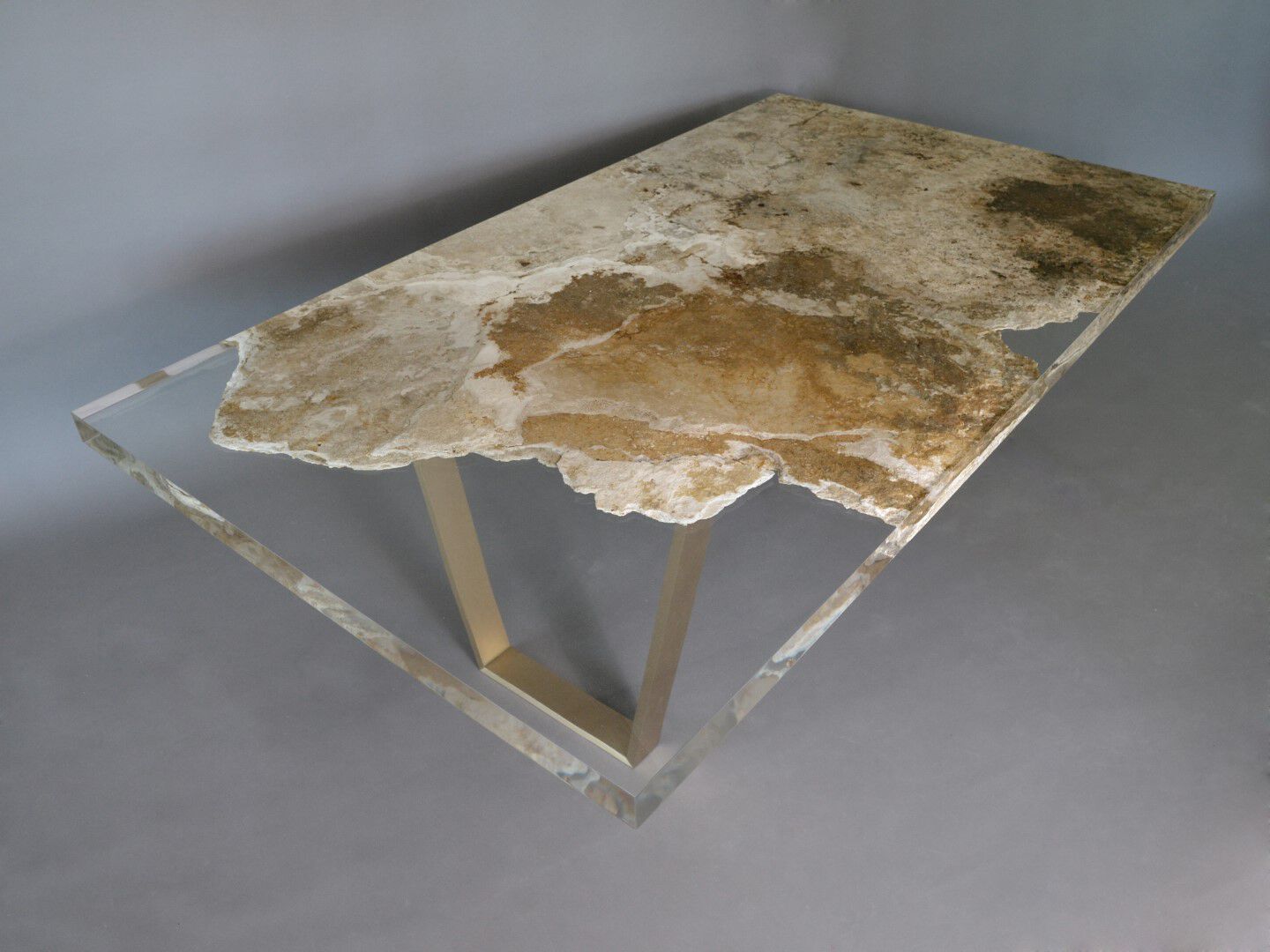 Прямоугольный стол из травертина Раполано alcarol Bedrock ARCH-00019778 - Вид №1