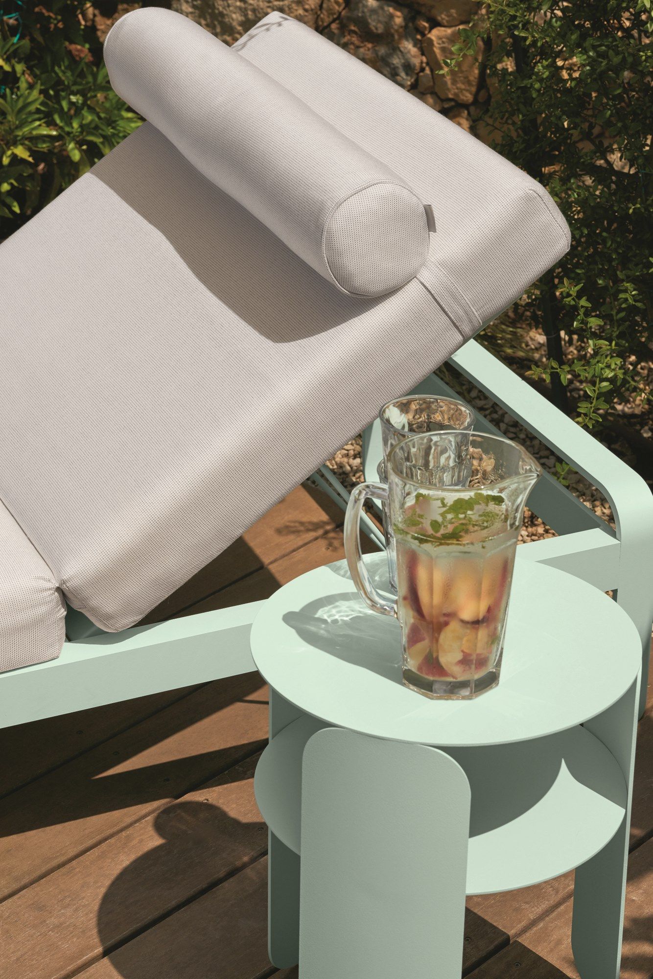 Шезлонг с откидывающейся спинкой в Sunbrella® Fermob Bellevie ARCH-00128551 - Вид №8