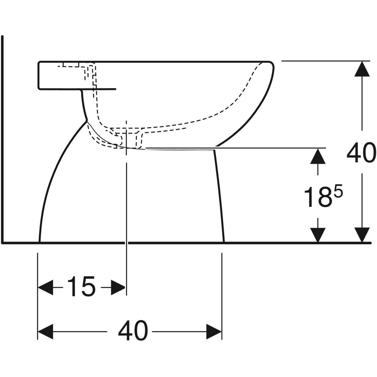 Напольное оконное биде Geberit Selnova ARCH-00122908 - Вид №4