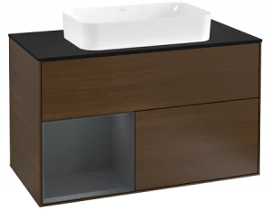 Villeroy&Boch Тумба под раковину Прямоугольная версия F242HGGN Finion Walnut Veneer