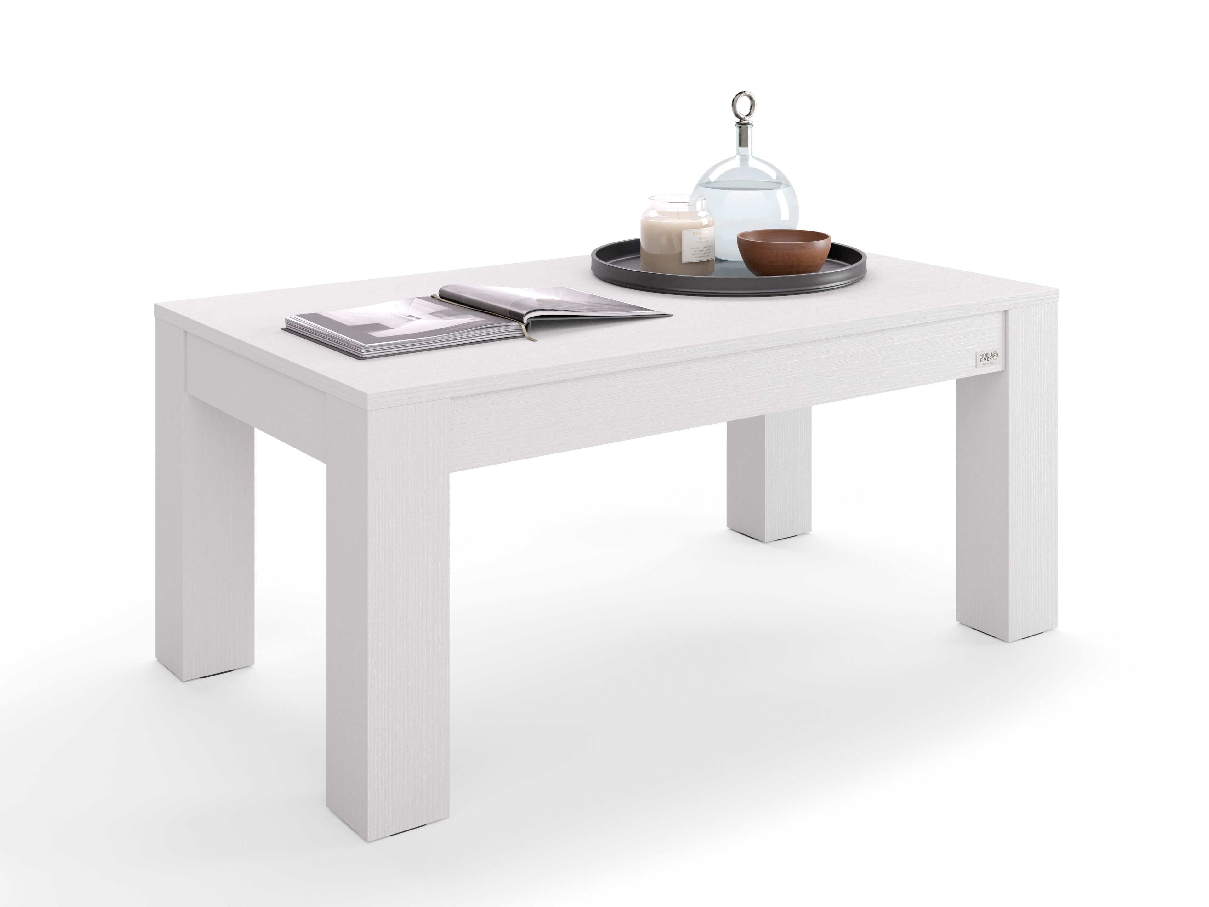 Прямоугольный журнальный столик из белого ясеня для гостиной Mobili Fiver Rachele ARCH-00071666