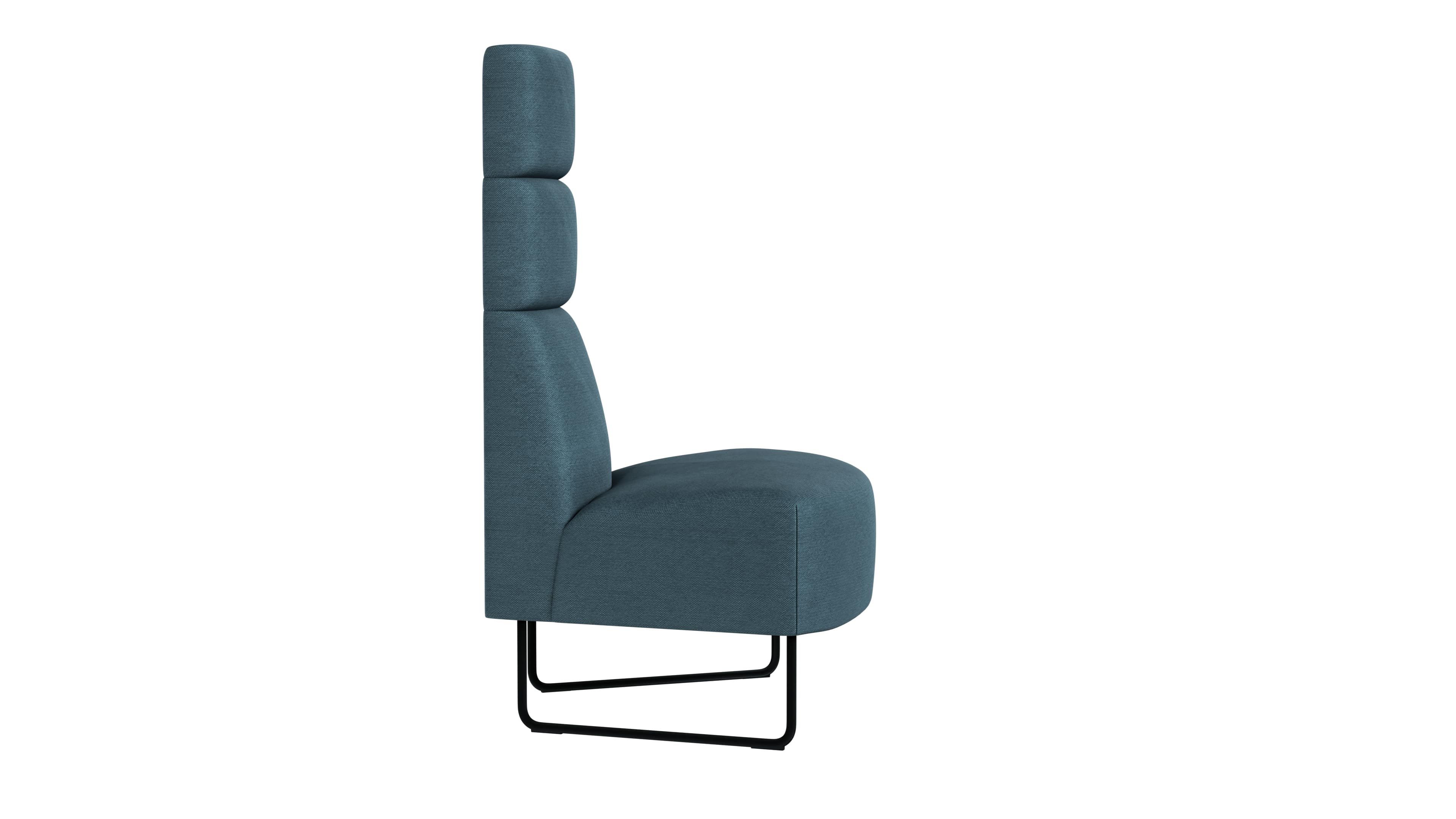 Изогнутый тканевый диван с высокой спинкой Intuit by Softrend Meeter ARCH-00151203 - Вид №6