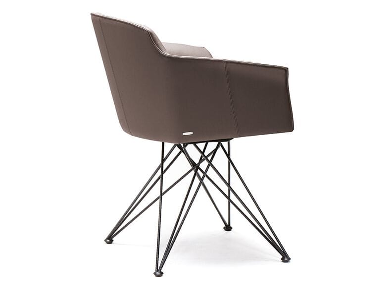 Кожаный поворотный стул с подлокотниками Cattelan italia Flaminia-Flaminio ARCH-00110521 - Вид №1