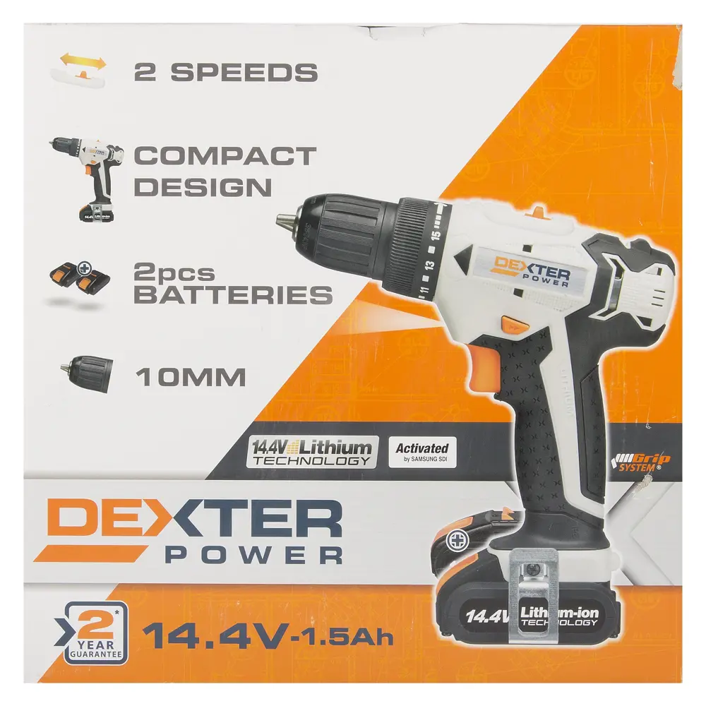 Шуруповерт Dexter, Li-ion 14,4 В, 1,5 Ач DEXTER POWER STLM-2173051 - Вид №4