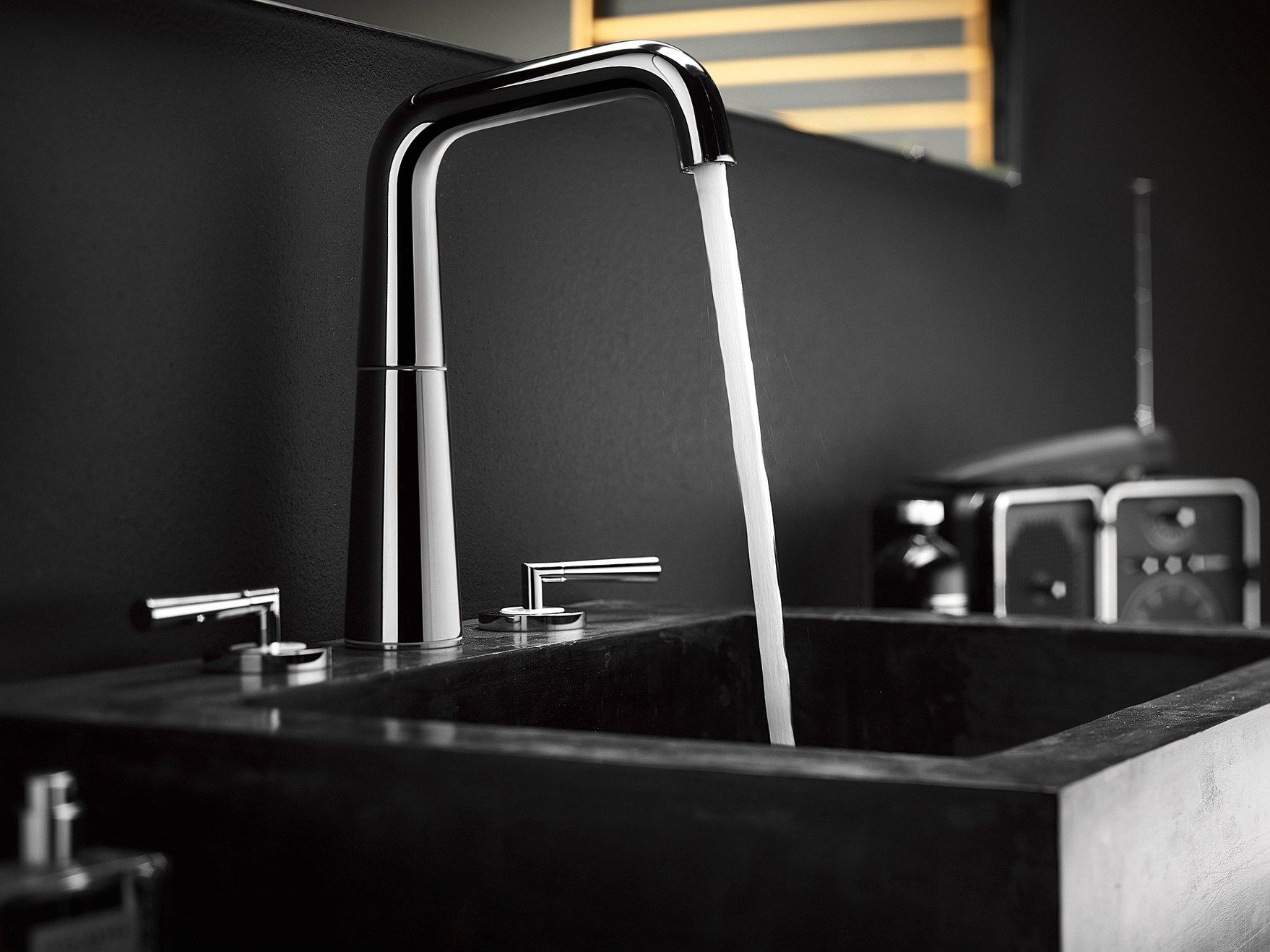 Смеситель для раковины с 3 отверстиями Nobili Likid ARCH-00025595 - Вид №1