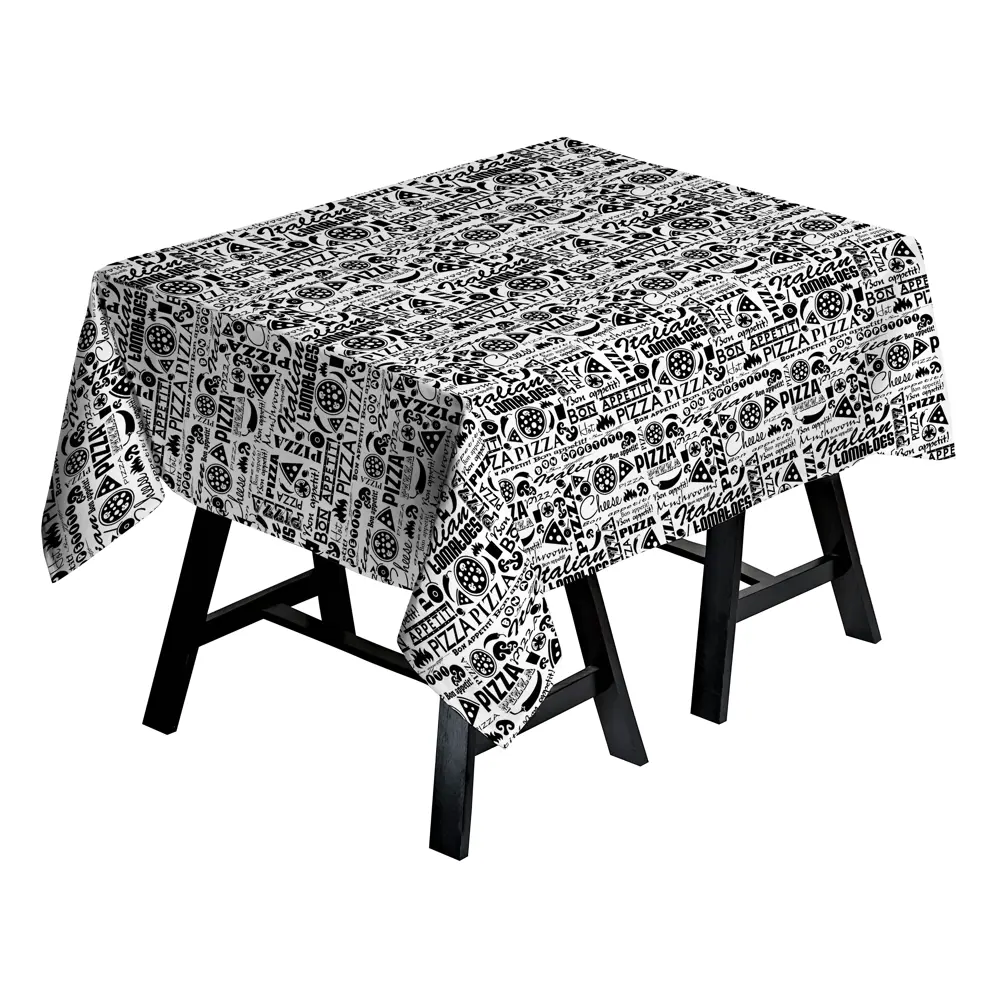 Скатерть 145x150 см, цвет чёрный/белый Santreyd STLM-2143434