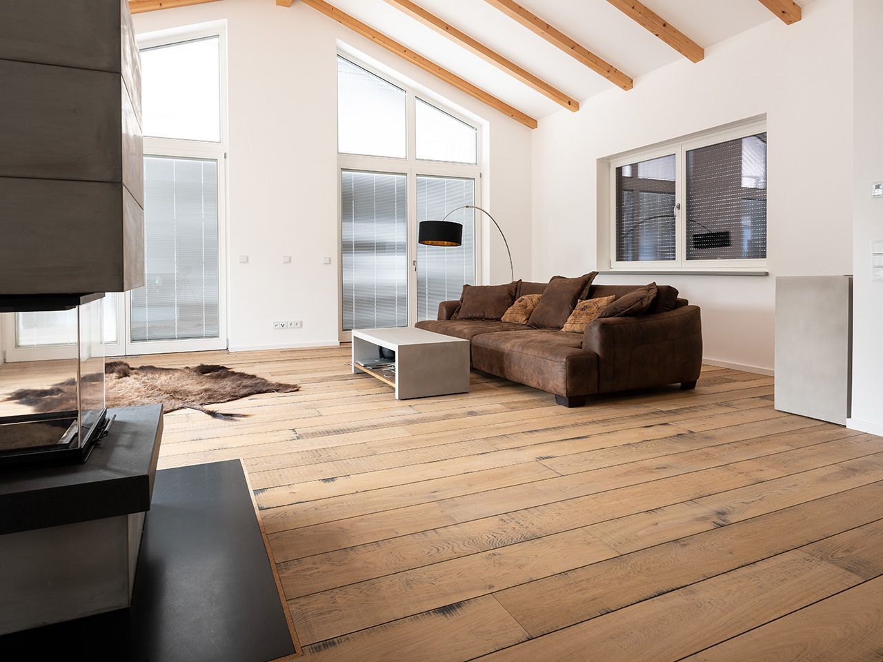 Дубовый паркет Dennebos Flooring серый ARCH-00029125 - Вид №5