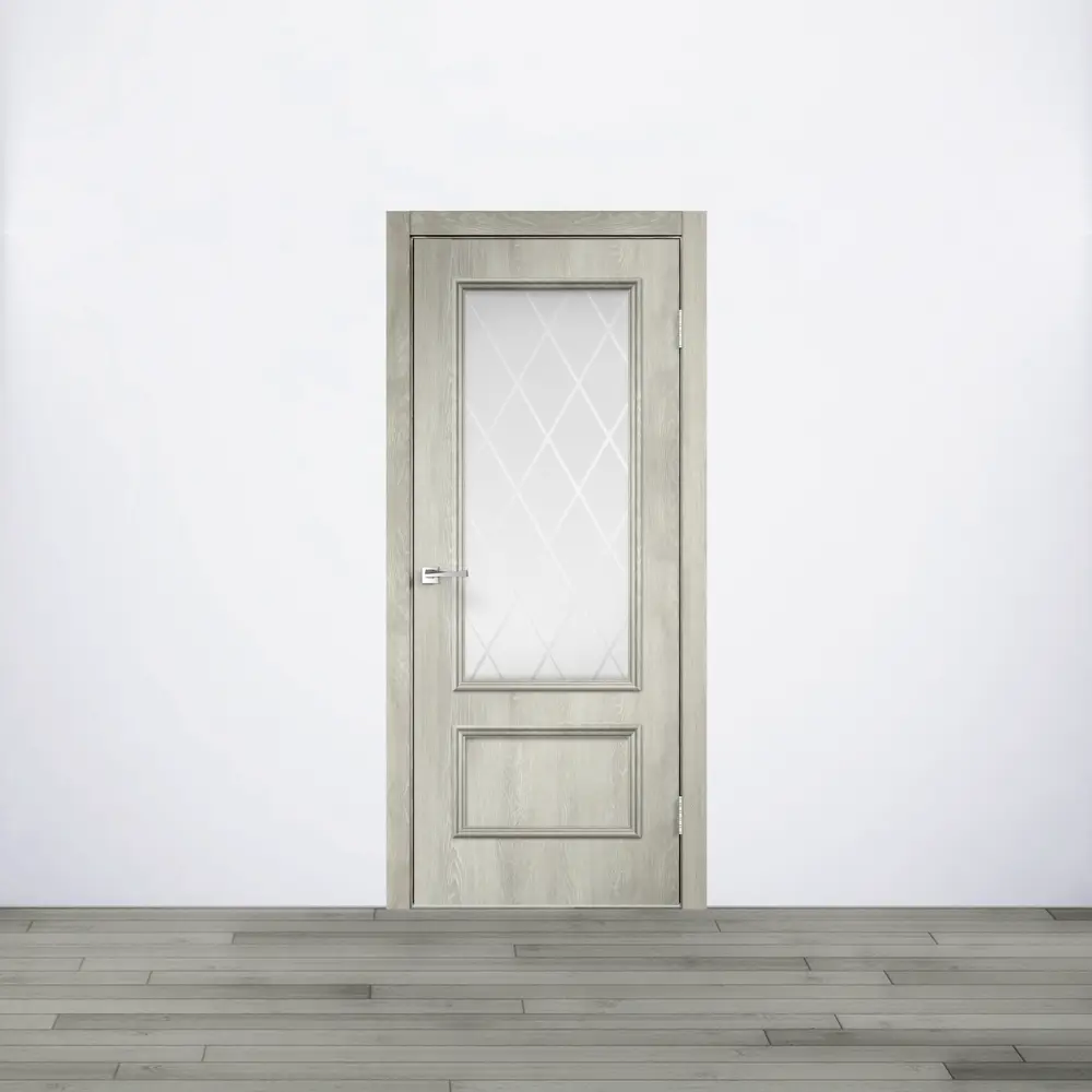 Дверь межкомнатная остеклённая Престиж 90x200 см цвет дуб Santreyd STLM-2078203 - Вид №5