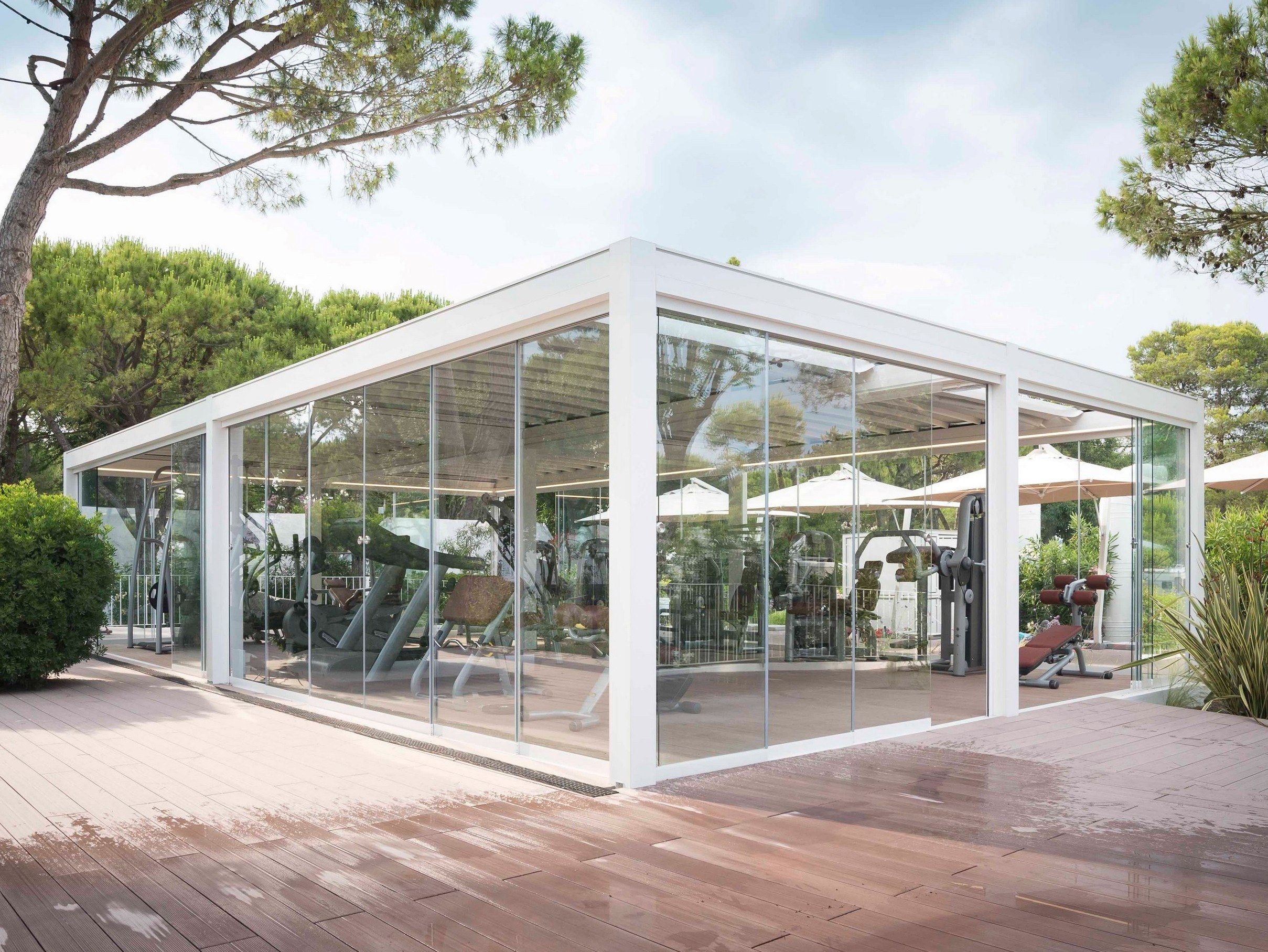 Самонесущая беседка с раздвижной крышкой KE Outdoor Design GENNIUS ARCH-00068353