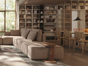 Книжный шкаф с угловым днем