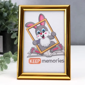 Рамка Keep memories 5054714, 10x15 см, пластик, цвет золотистый