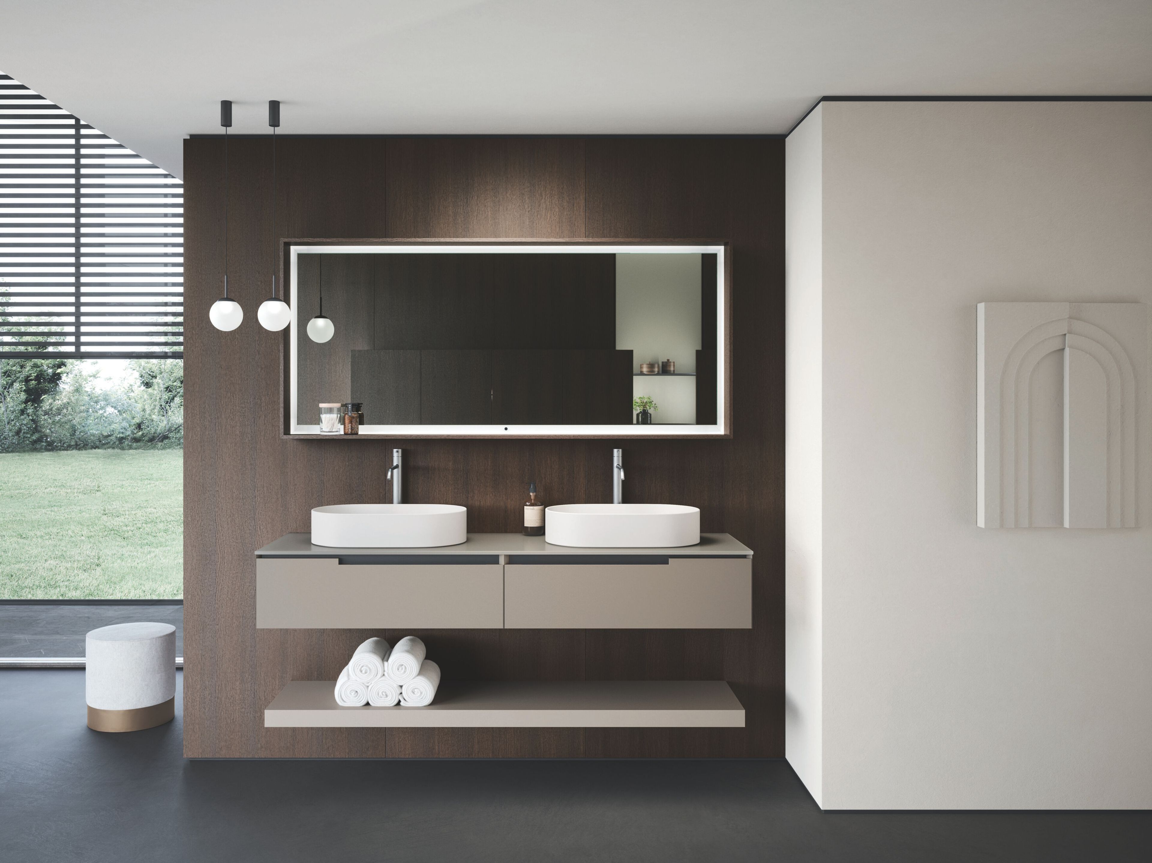 Полная мебель для ванной комнаты OASIS профиль ARCH-00106859