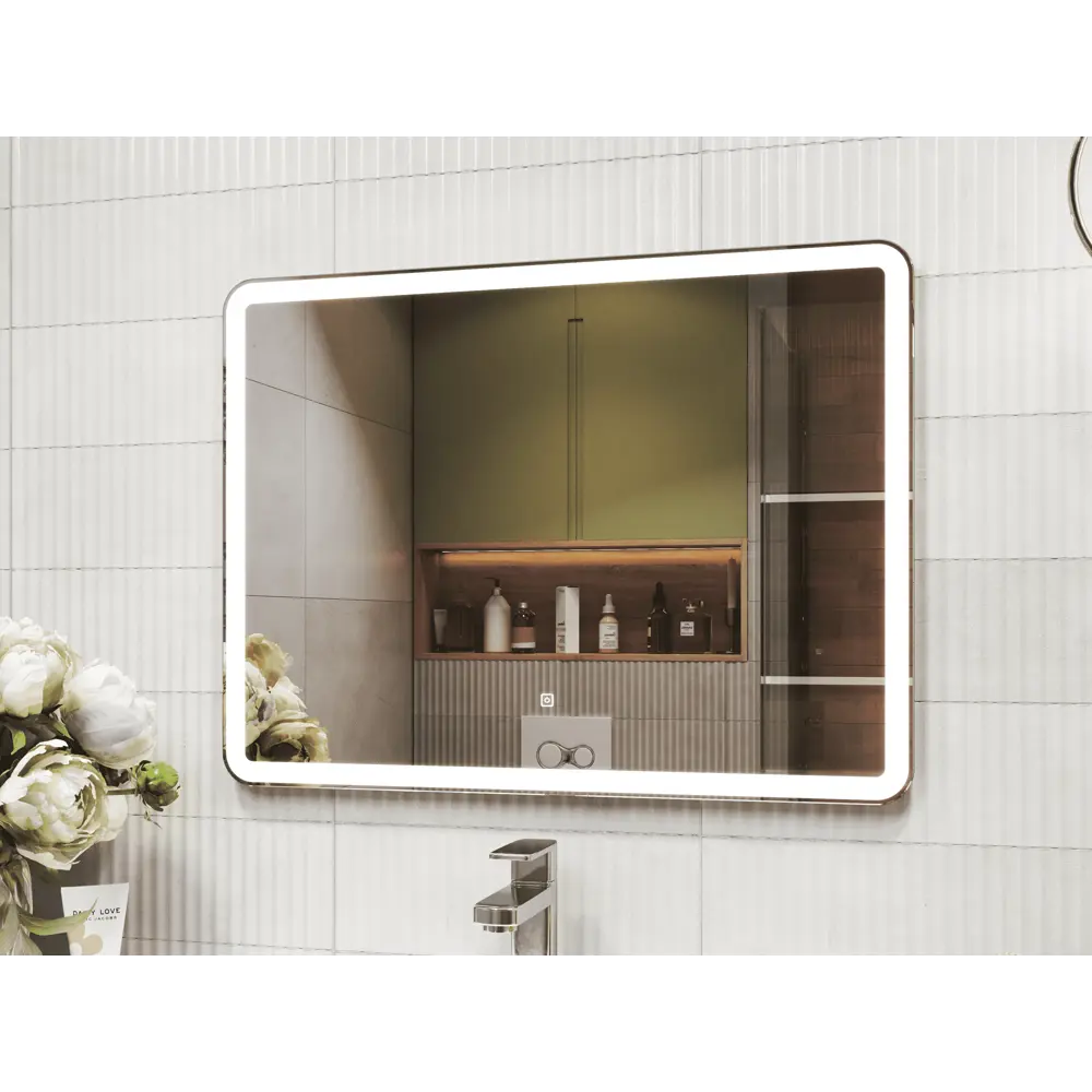 Зеркало Vigo Bora Classic LED с подсветкой для ванной комнаты 80 см 84005331 STLM-0046056 - Вид №4