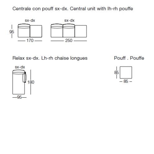 Модульный угловой диван из ткани Dema Alef ARCH-00101244 - Вид №7