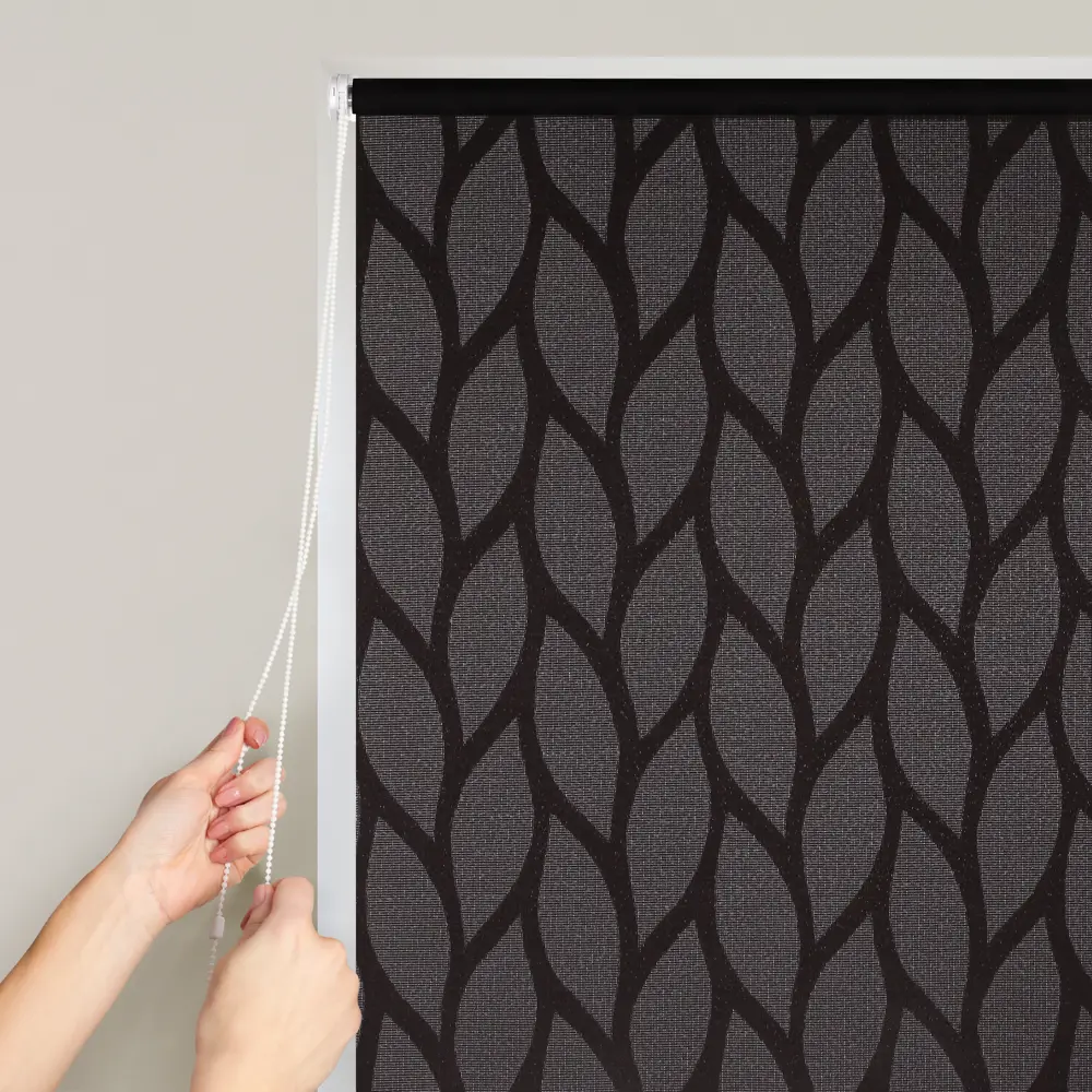 Штора рулонная Bella 140x175 см чёрная PRAKTO STLM-2105827 - Вид №3