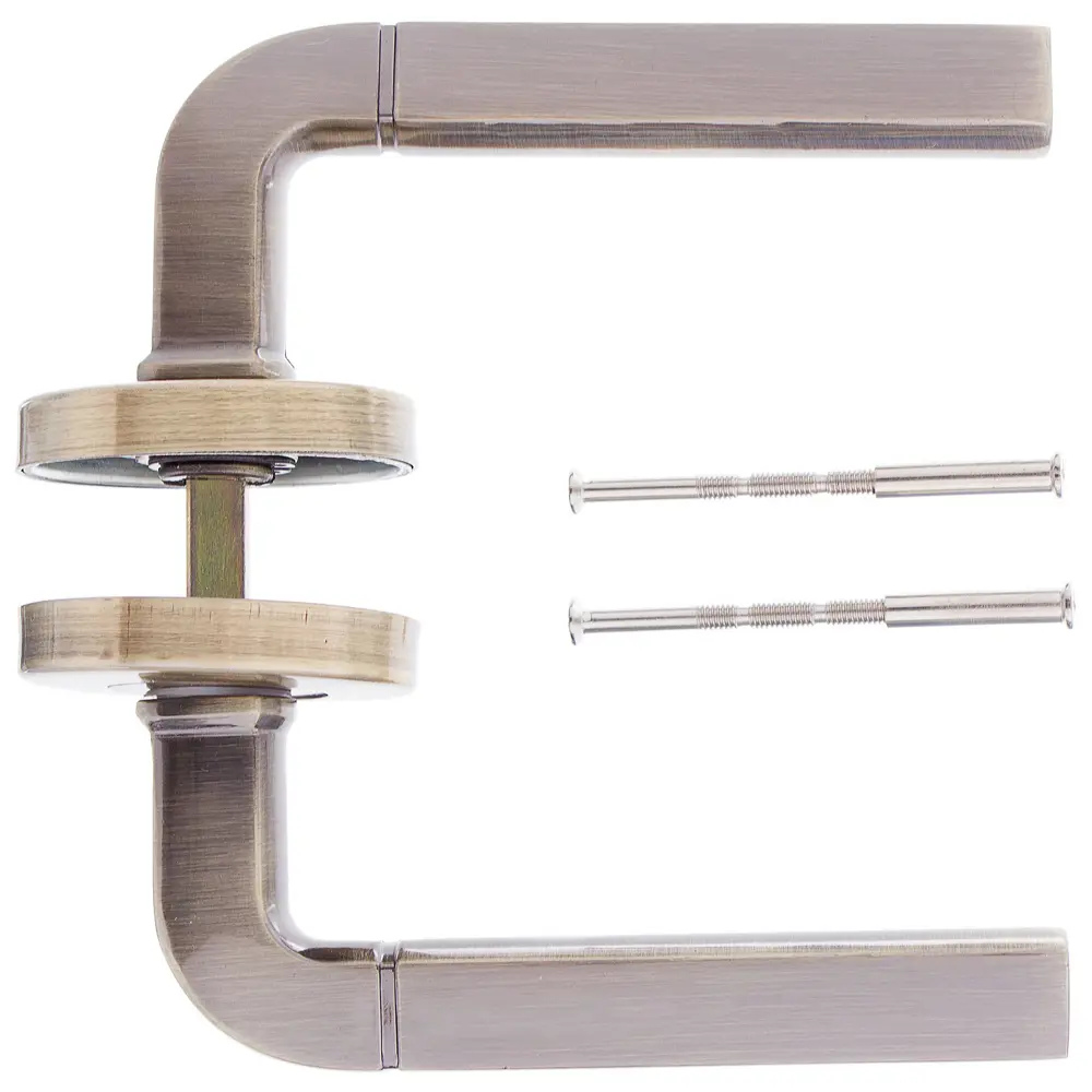 Ручки дверные на розетке ASS-6017 цвет античная бронза EDSON STLM-2081461 - Вид №2