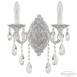 91920273 Настенный светильник Bohemia ivele crystal 162214 цвет белый STLM-1475513