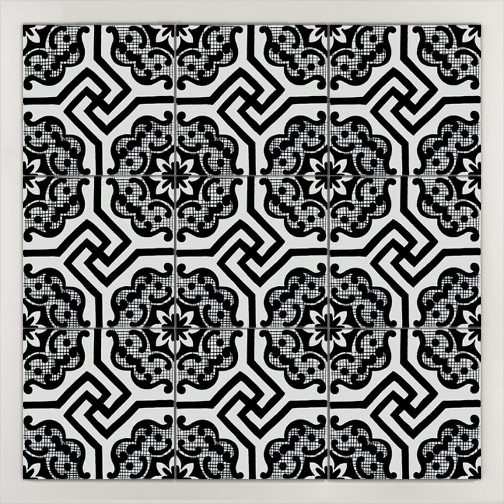 Пол / покрытие ручной работы La Riggiola черный и белый ARCH-00116523 - Вид №1