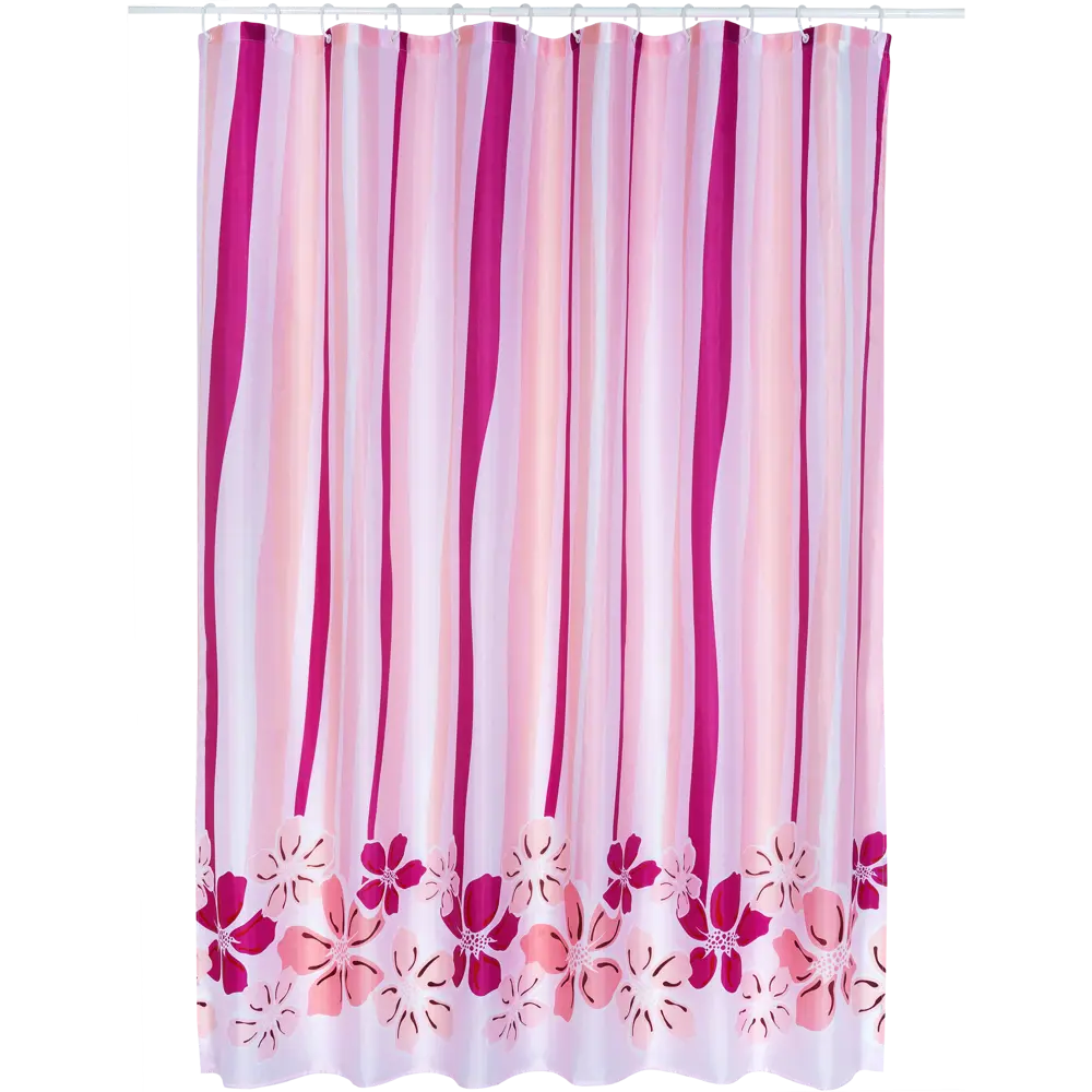 Штора для ванной комнаты «Фиори» 180x180 см цвет фиолетовый SWENSA SWC STLM-2124140 - Вид №1