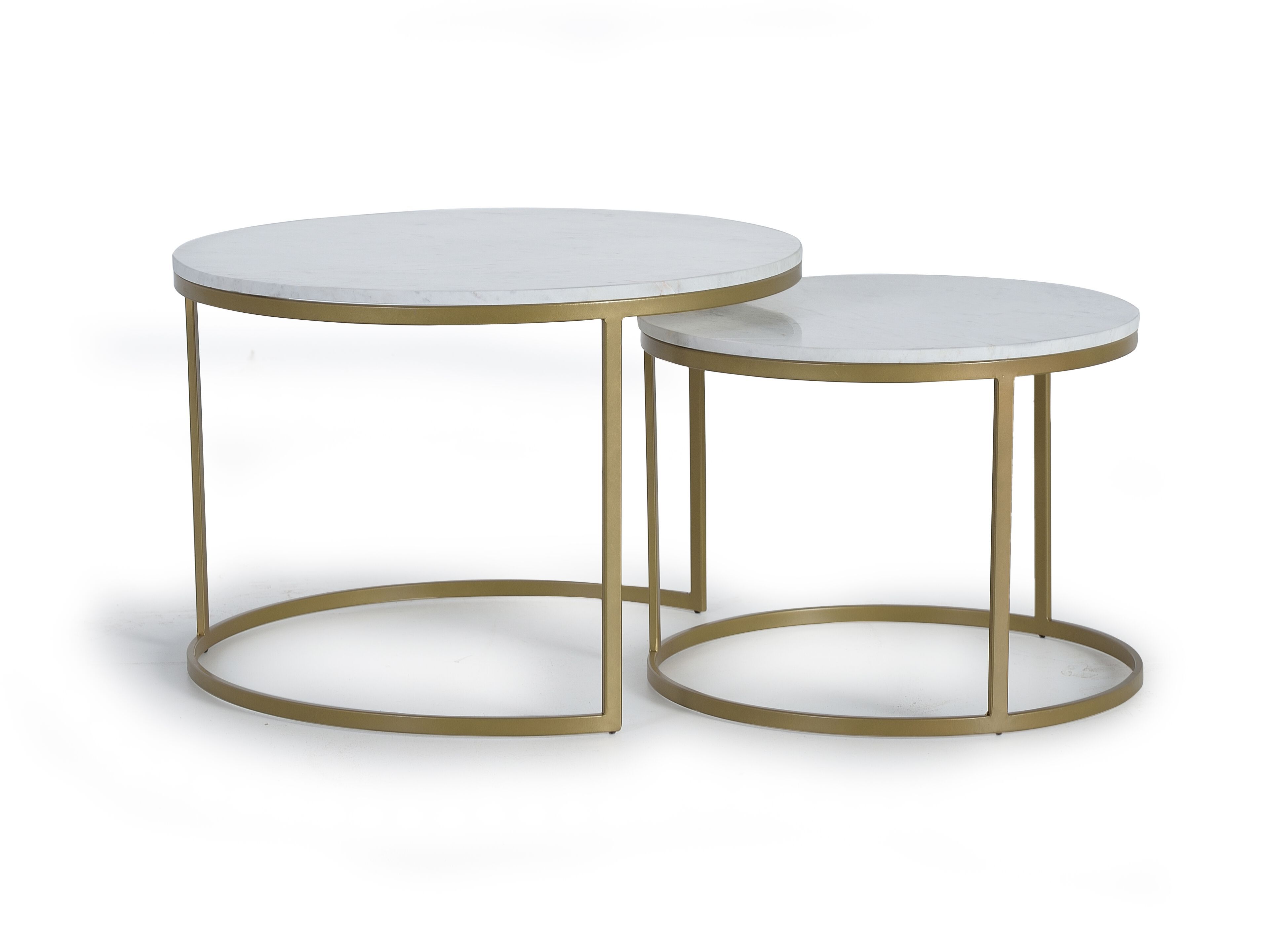 Высокий круглый мраморный журнальный столик Giner y Colomer 1184 ARCH-00040000