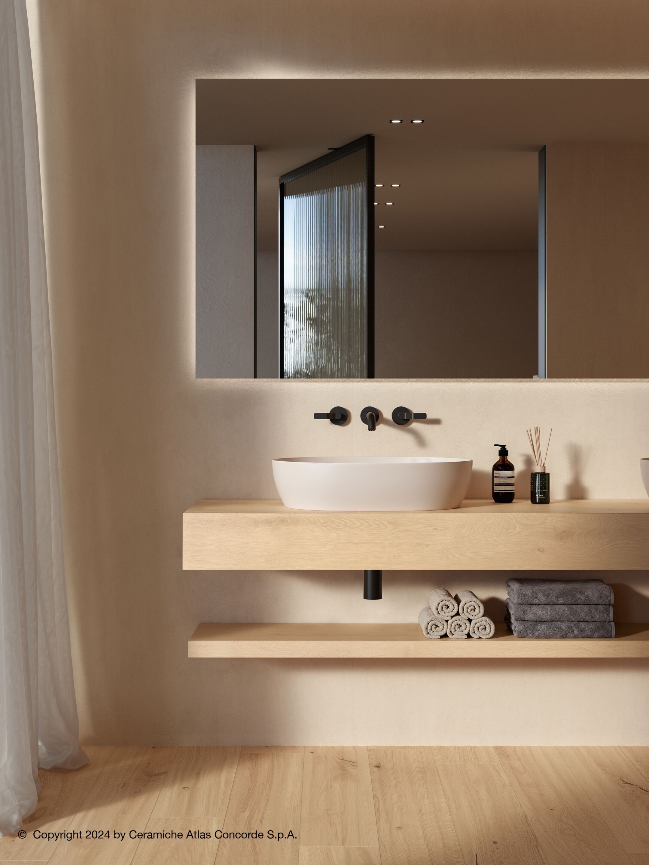 Напольное покрытие из керамогранита в помещении и на открытом воздухе с эффектом дерева Atlas Concorde журнал ARCH-00030139 - Вид №8