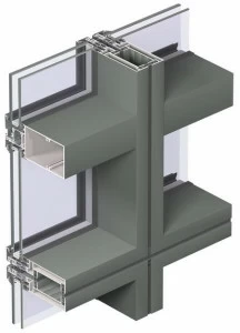 Reynaers Aluminium Сплошная фасадная система из алюминия Curtain wall