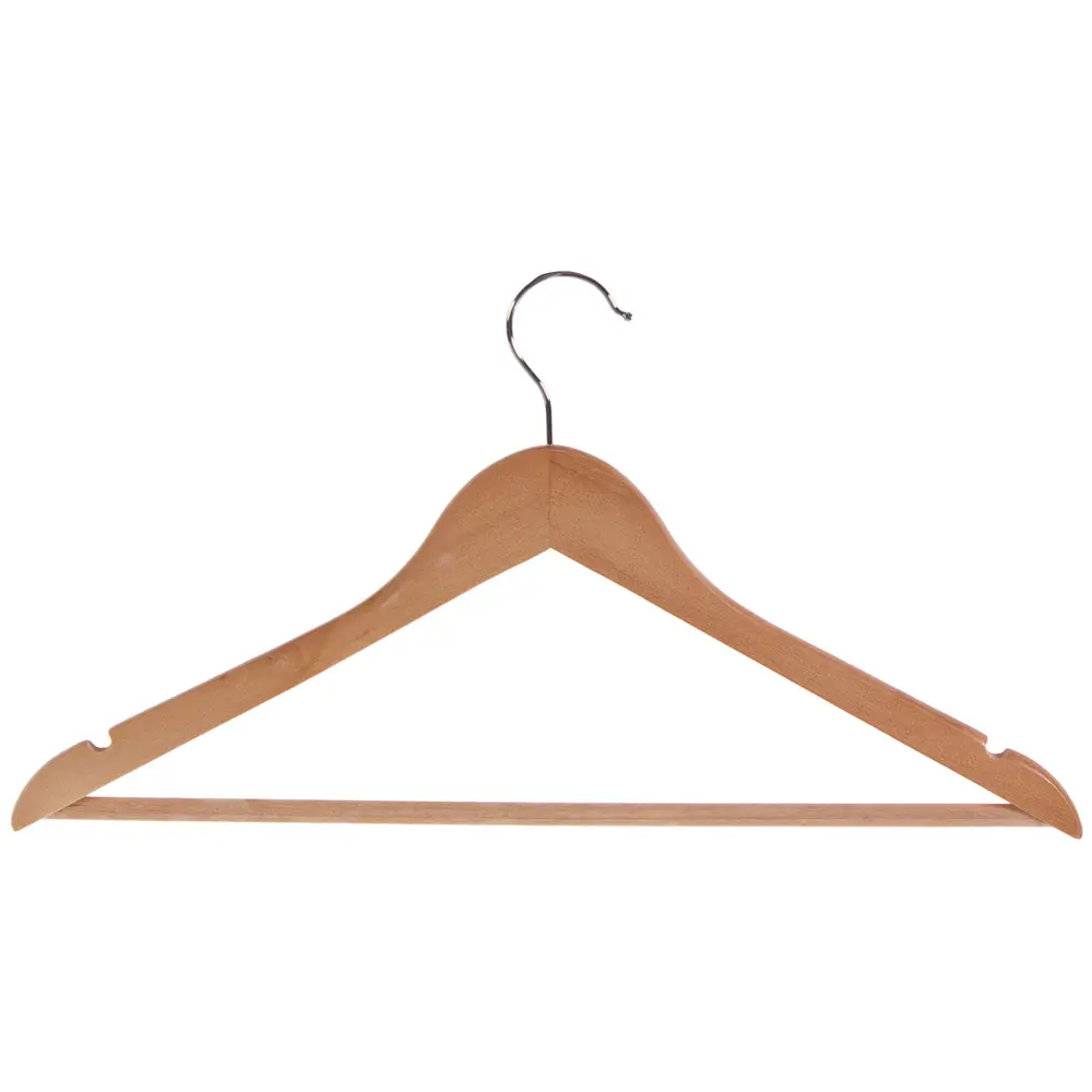 Плечики для одежды KONSENSA 44.5 см дерево цвет натуральный 8 шт Плечики деревянные STLM-2108418 - Вид №1