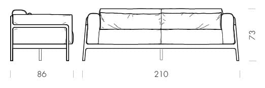 3-местный тканевый диван Gazzda Fawn ARCH-00053690 - Вид №18
