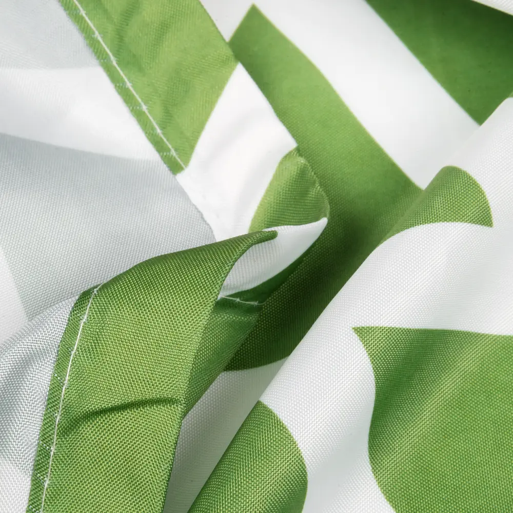 Штора для ванной Vidage Валенди с люверсами 180x200 см полиэстер цвет белый/зеленый STLM-2126290 - Вид №3