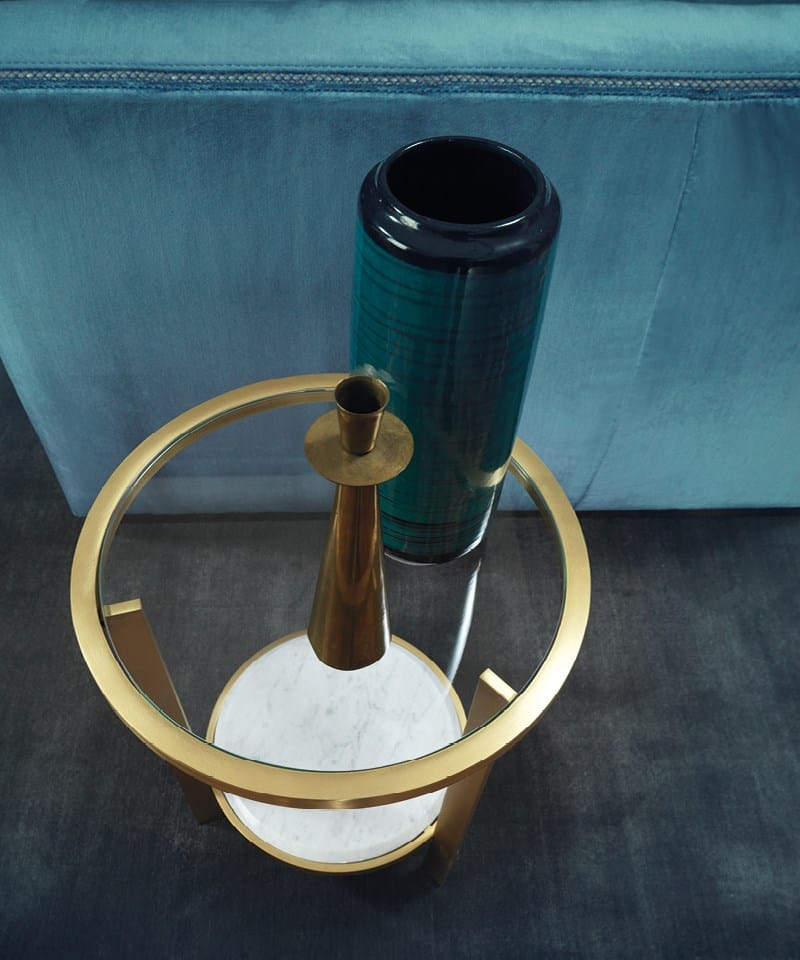 Круглый Хрустальный журнальный столик Borzalino PAUL ARCH-00016429 - Вид №7