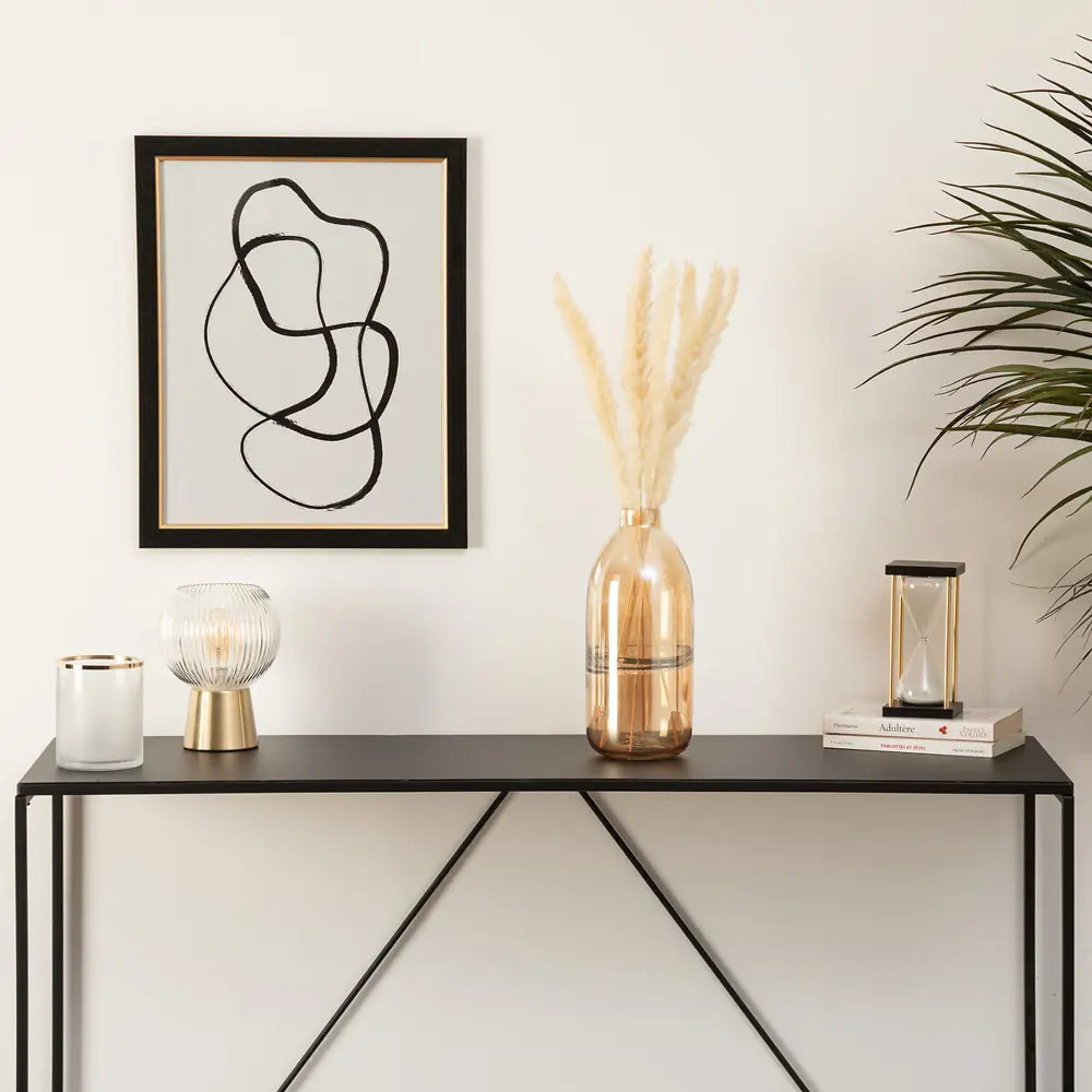 89377994 Ваза Line Shine VST-0231 стекло янтарная 30 см STLM-1364562 Atmosphera  - Вид №2