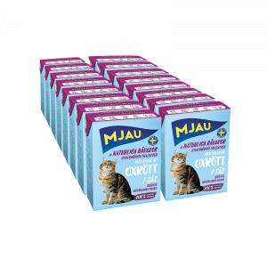 ПР0040567*16 Корм для кошек мясные кусочки в соусе с говядиной конс. (упаковка - 16 шт) MJAU