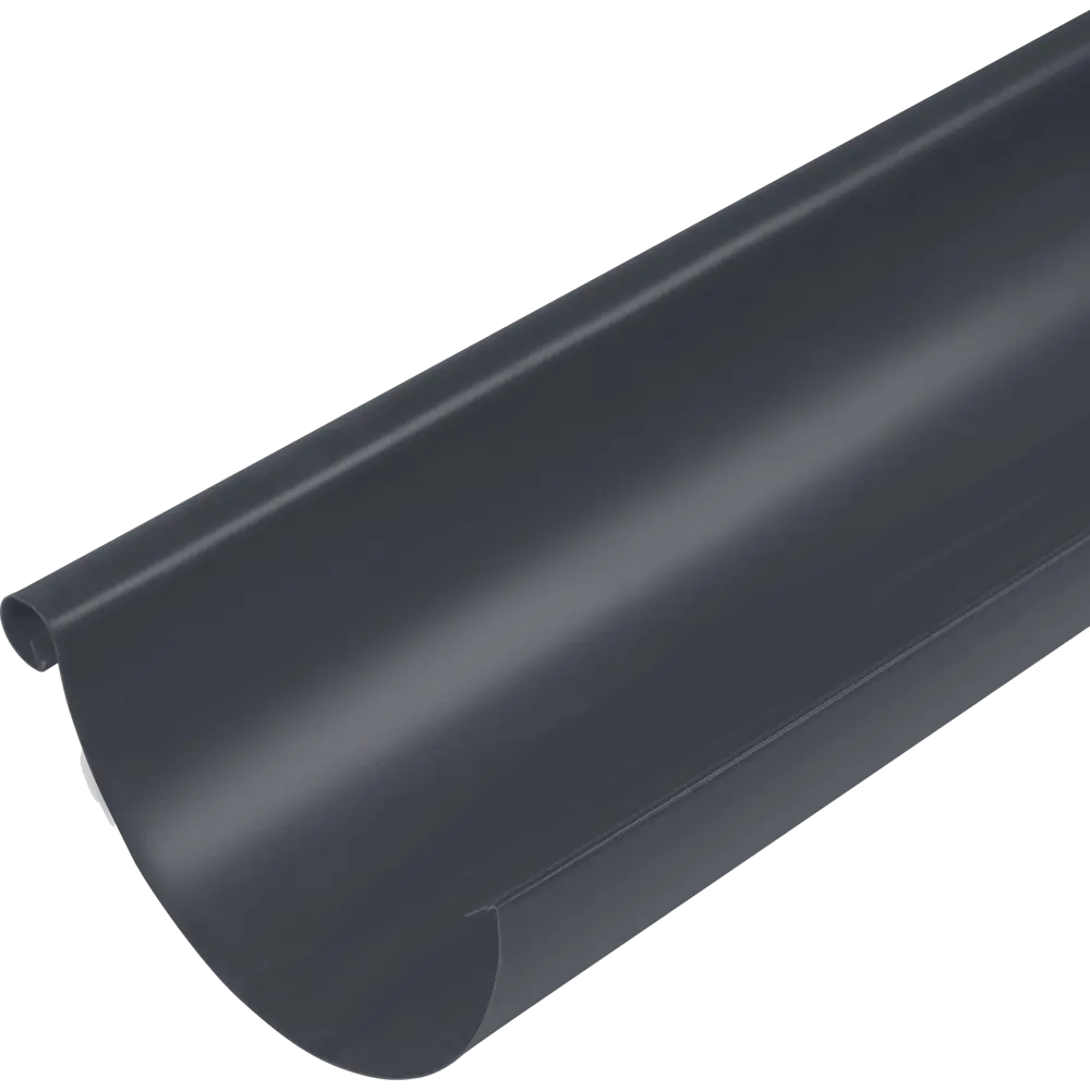 Желоб полукруглый 2000 мм Ø125 мм темно-серый ВЕГА STLM-2031455