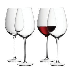 Набор из 4 бокалов для красного вина 850 мл Wine LSA INTERNATIONAL WINE 00-3863081 Прозрачный
