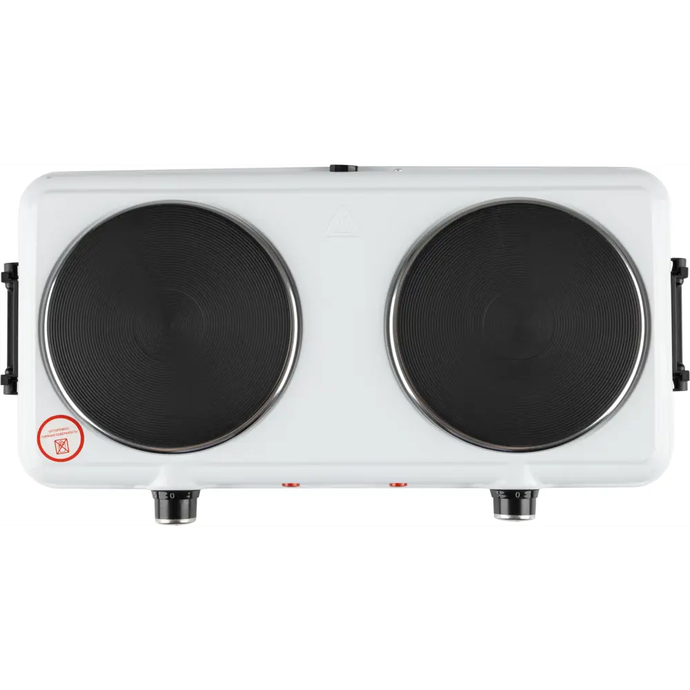 Электрическая настольная плита HomeStar HS-1110 44.9 см 2 конфорки цвет белый Santreyd STLM-2182859 - Вид №2