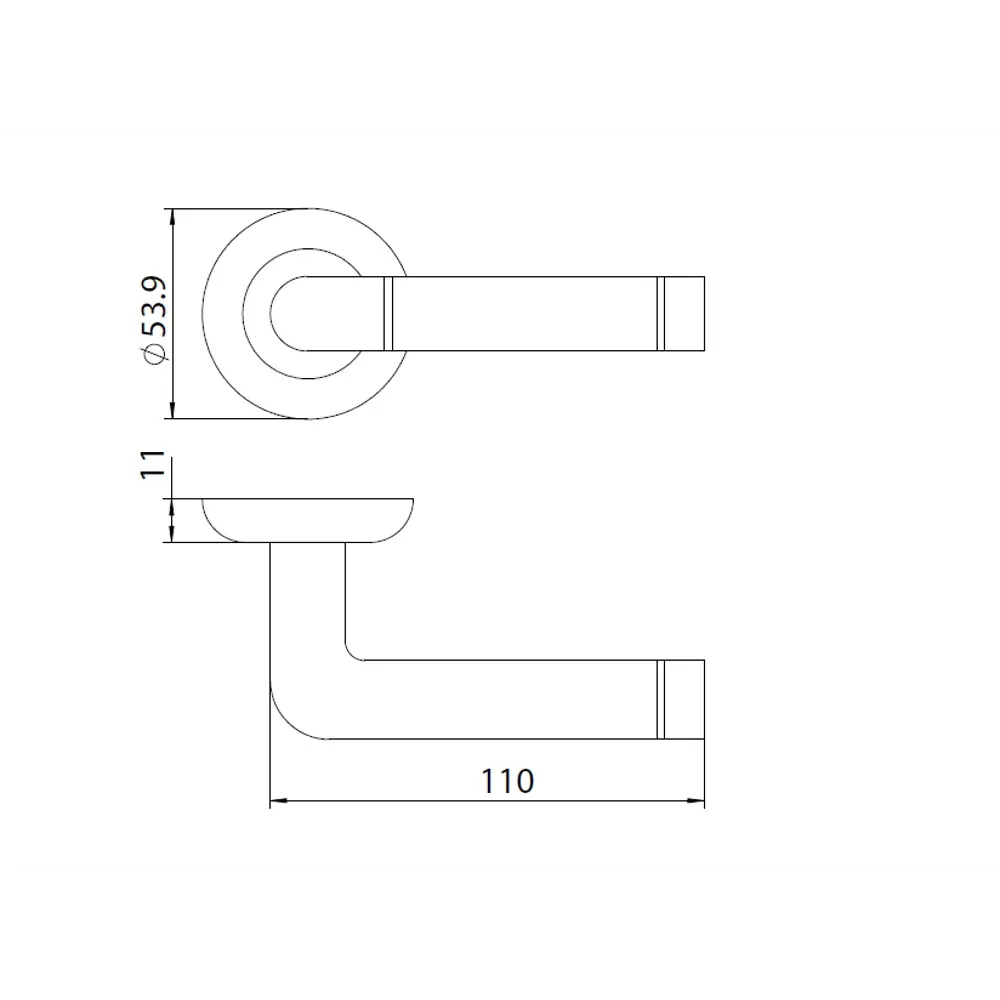 Дверные ручки Edson EDS-25H-R1 в элегантном бронзовом исполнении 85167669 STLM-0899388 - Вид №4