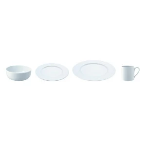 Набор посуды с бортиком Dine, 4 предмета LSA INTERNATIONAL DINE 00-3863450 Белый