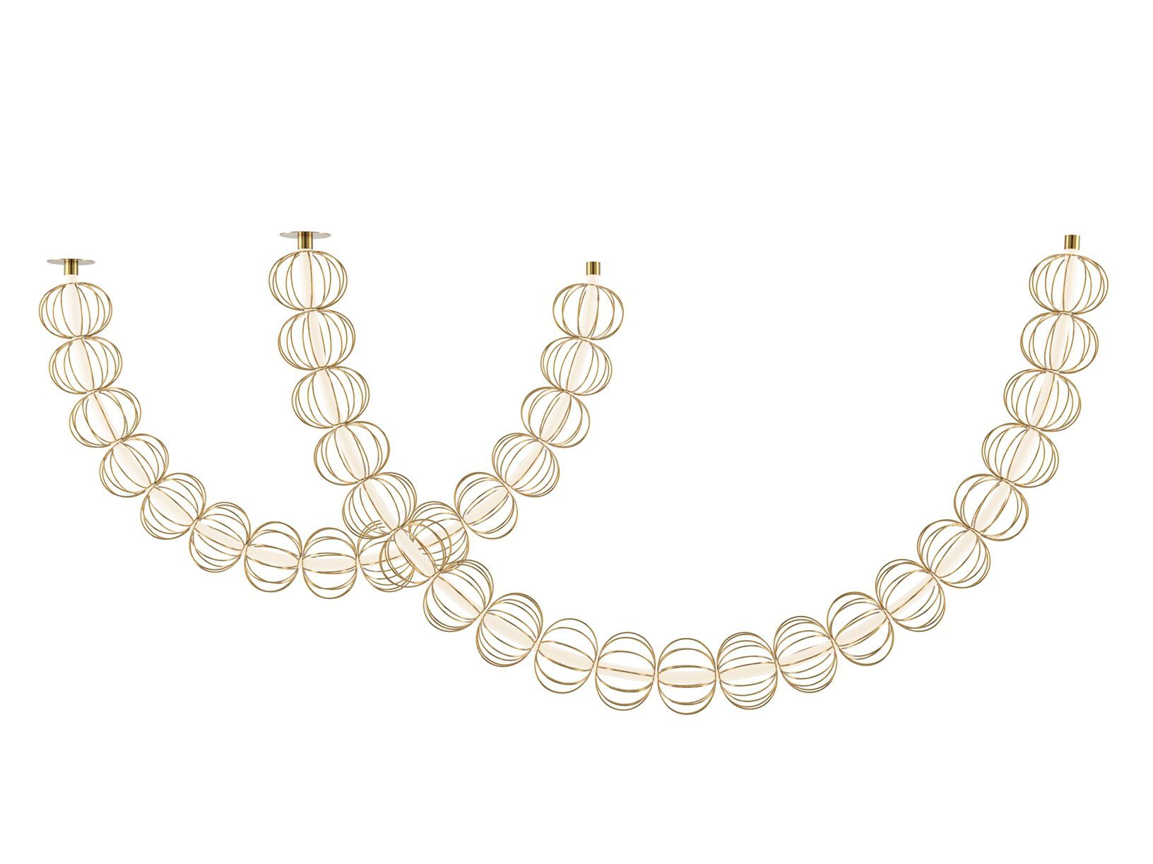 Металлический светодиодный подвесной светильник Maytoni Золотая клетка ARCH-00137485