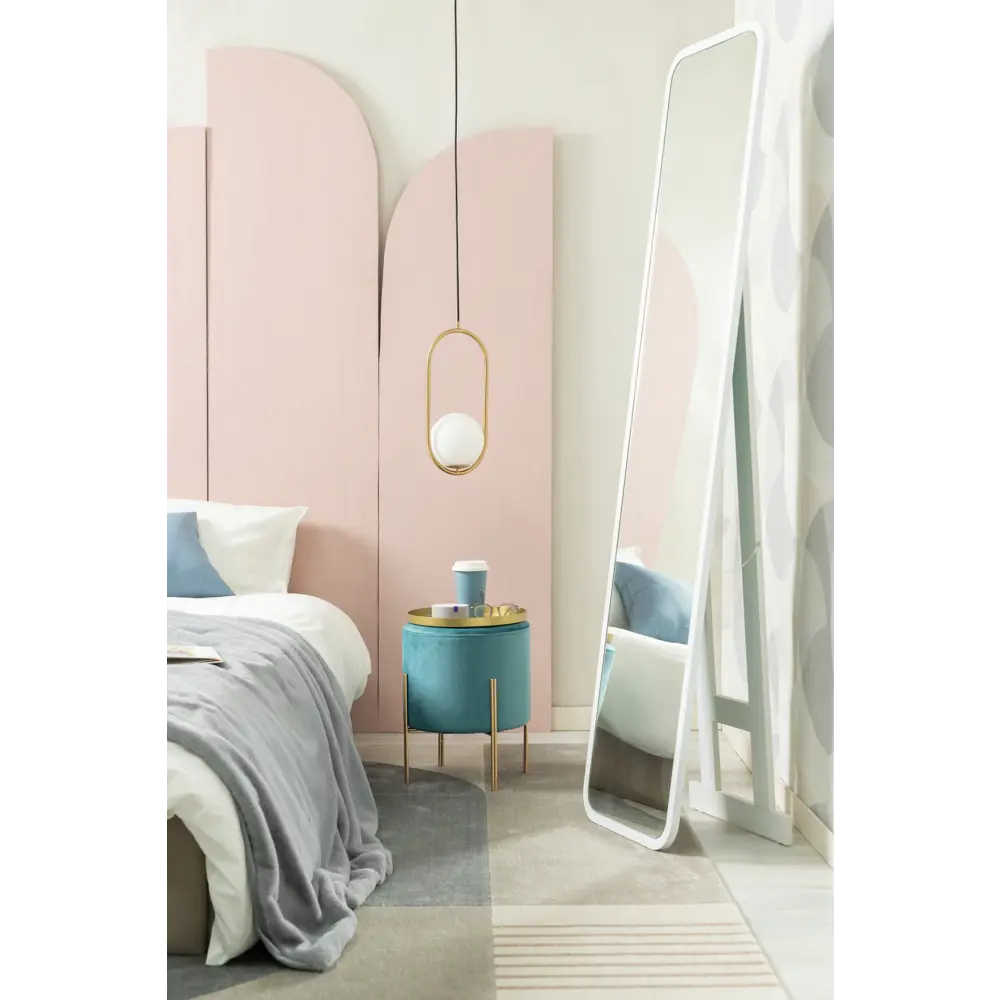 Табурет с мягкой обивкой, круглый, 34 см, цвет синий Atmosphera STLM-2075191 - Вид №4